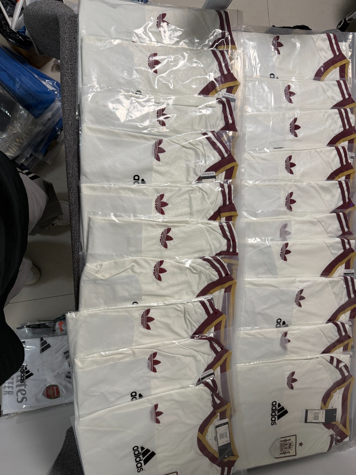 Lote grande de camisetas de Espana visitante
