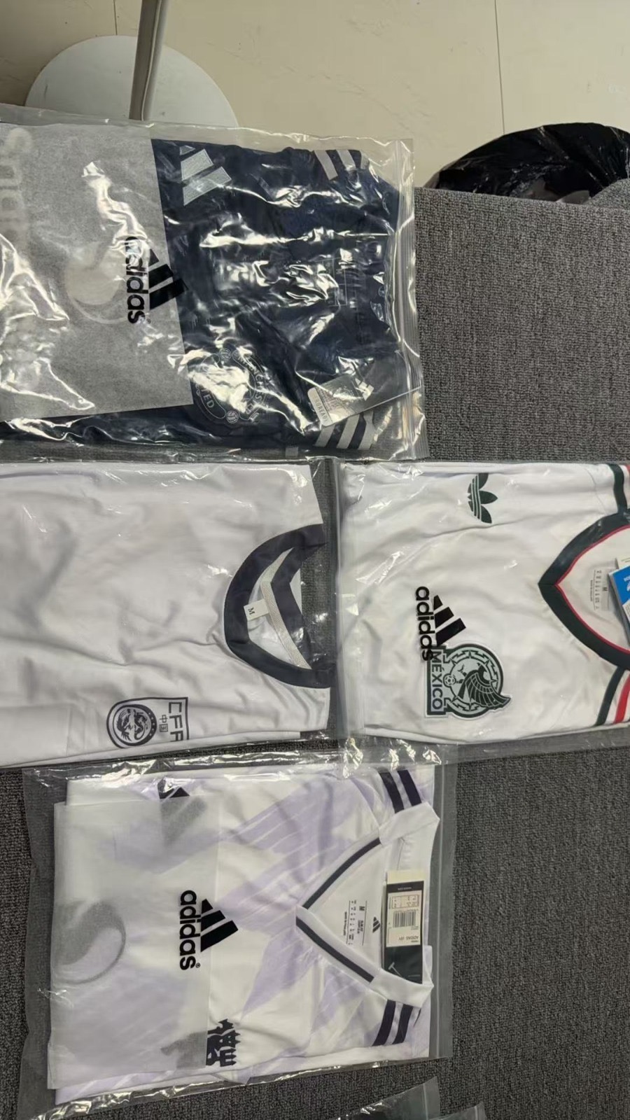 Camisetas blancas de Mexico preparadas