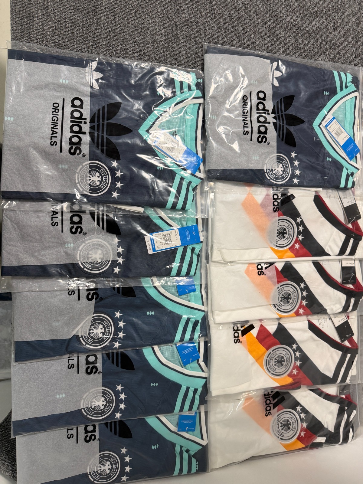 Camisetas de Alemania preparadas para envio