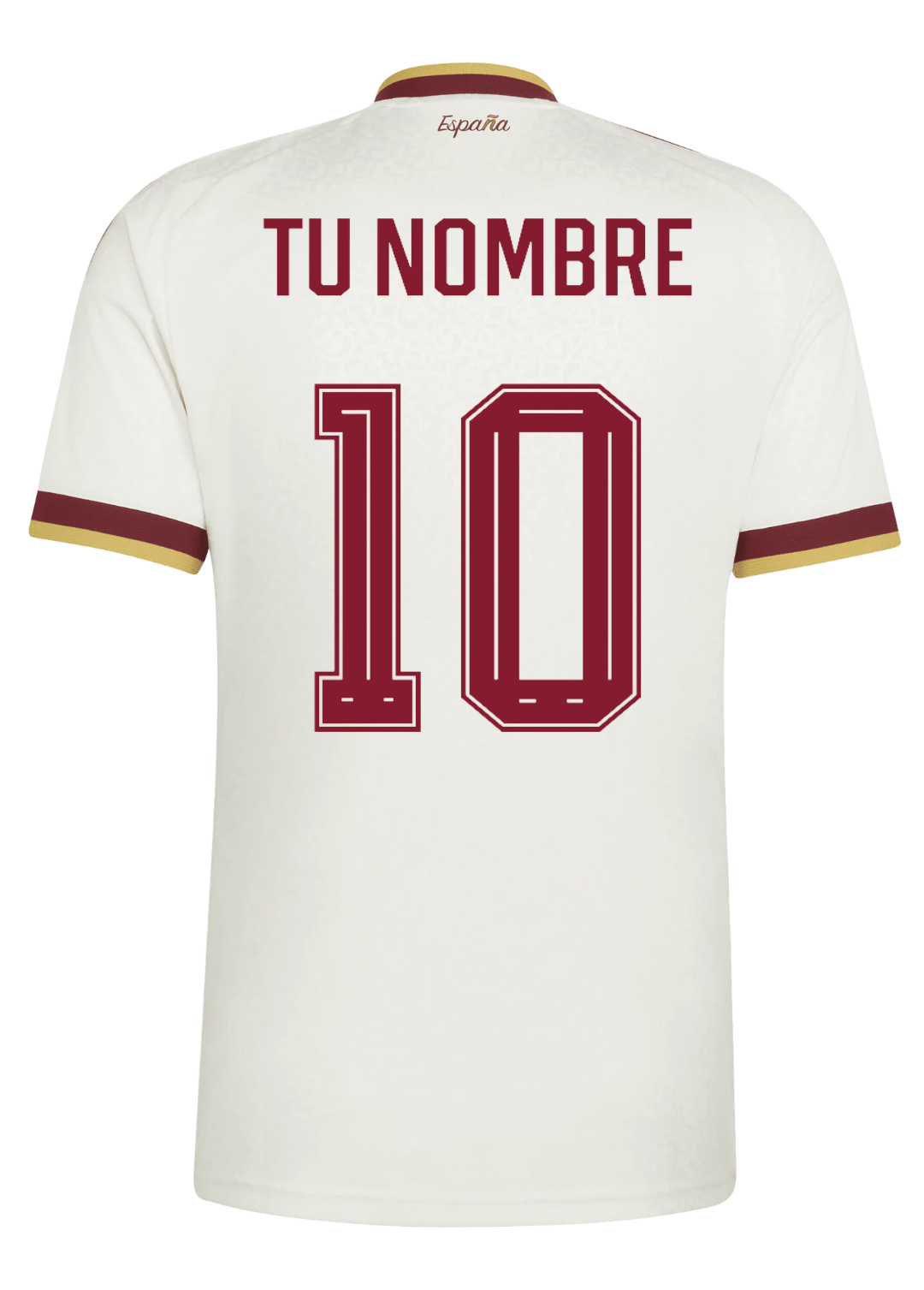 Camiseta personalizada con nombre y dorsal